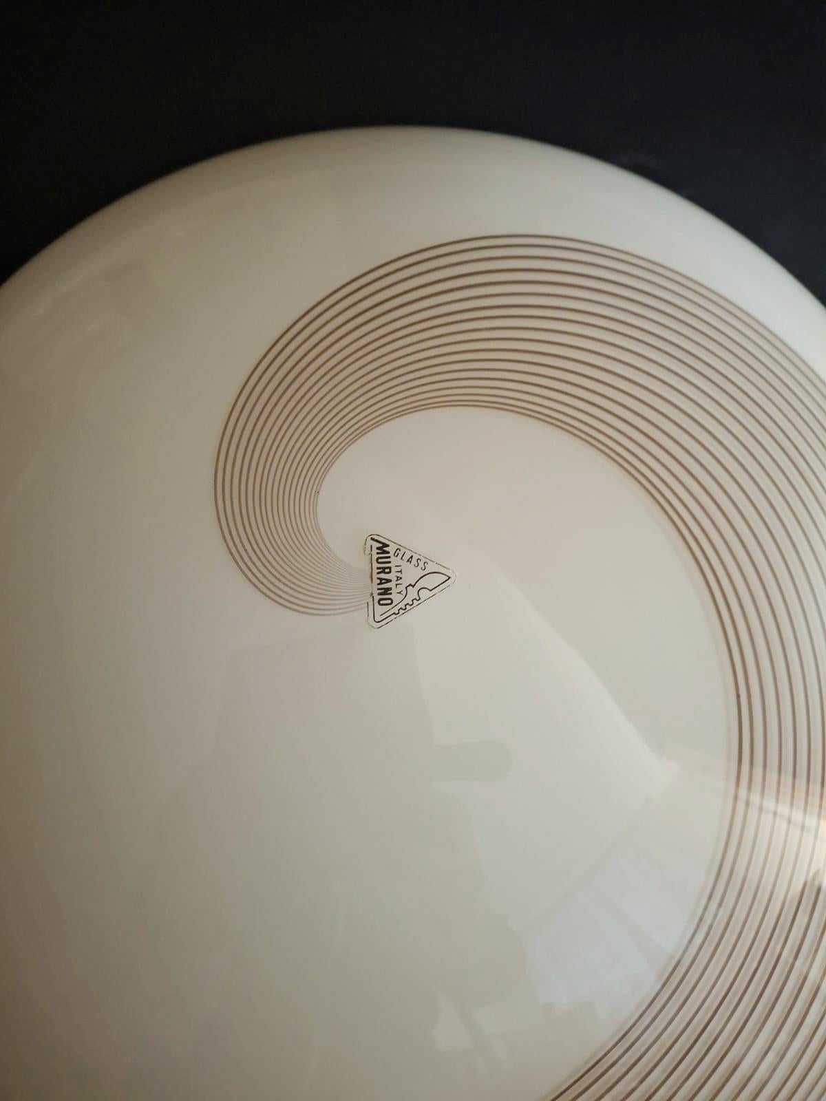Murano Spiral Flush Mount 2