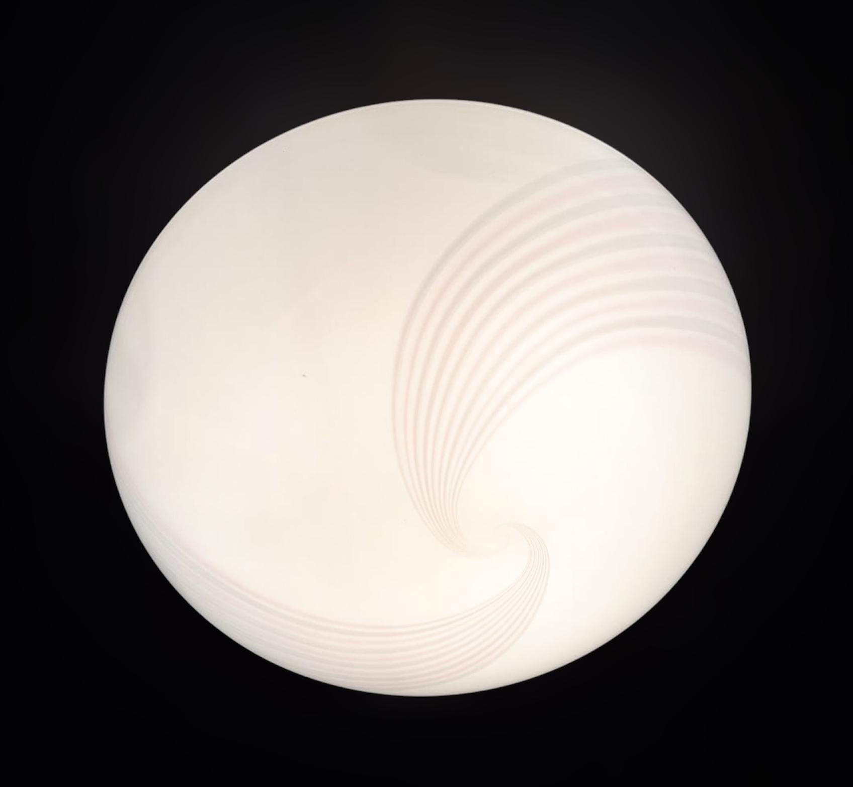 Murano Spiral Flush Mount For Sale 2