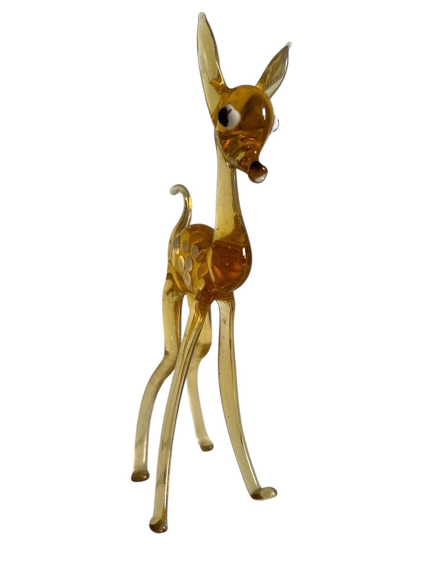 Figura de cervatillo de Murano - Italia Italiano en venta