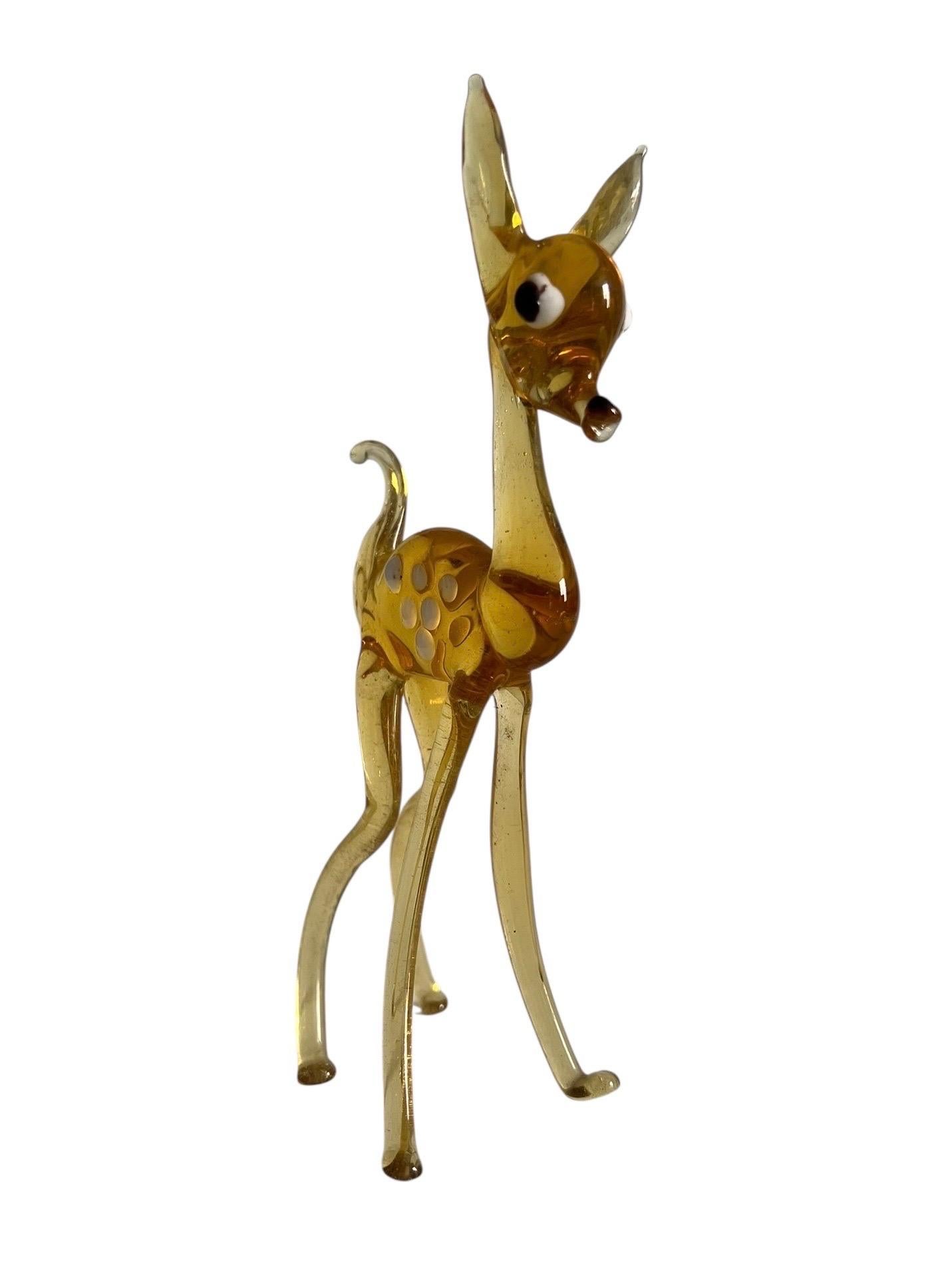 Figura de cervatillo de Murano - Italia siglo XX en venta