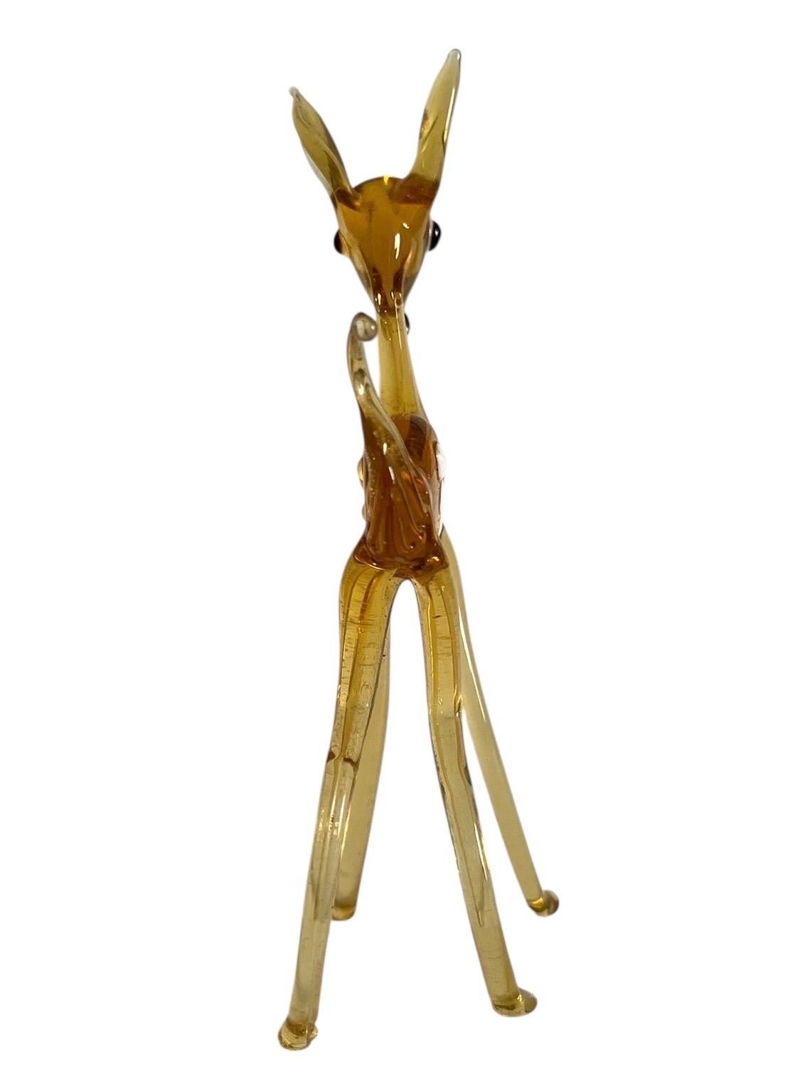 Figura de cervatillo de Murano - Italia Cristal de Murano en venta