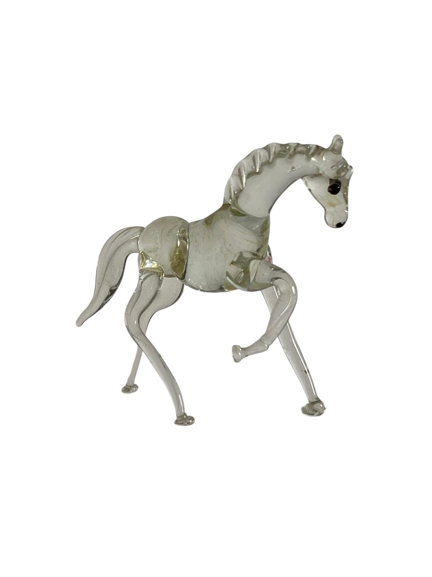 Cavallo o Pony in vetro filato di Murano - Iatly In condizioni buone in vendita a Beuzevillette, FR