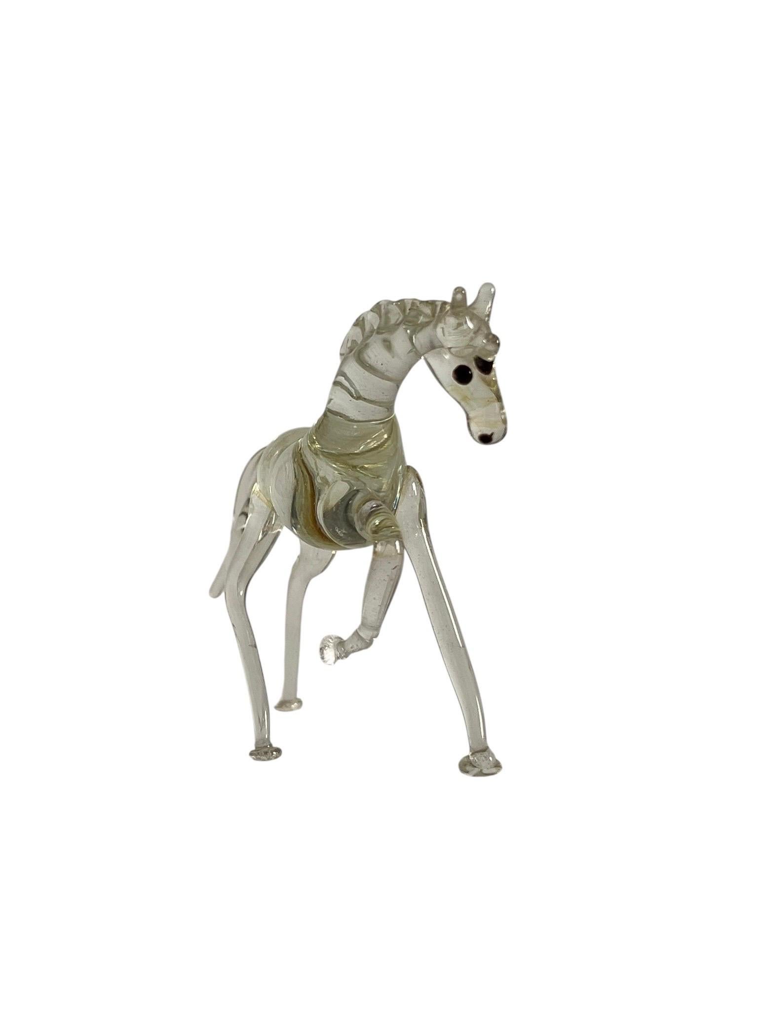 XX secolo Cavallo o Pony in vetro filato di Murano - Iatly in vendita