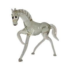 Cavallo o Pony in vetro filato di Murano - Iatly