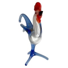 Gallo in vetro filato di Murano - Italia