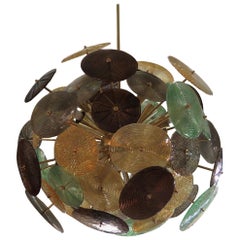 Murano Sputnik Art Glass Midcentury Chandelier, 1960