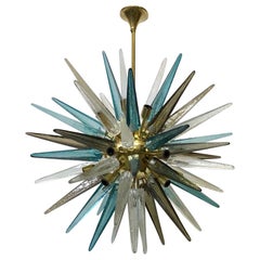 Lampadario e pendente italiano in vetro artistico Sputnik di Murano multicolore, 2020
