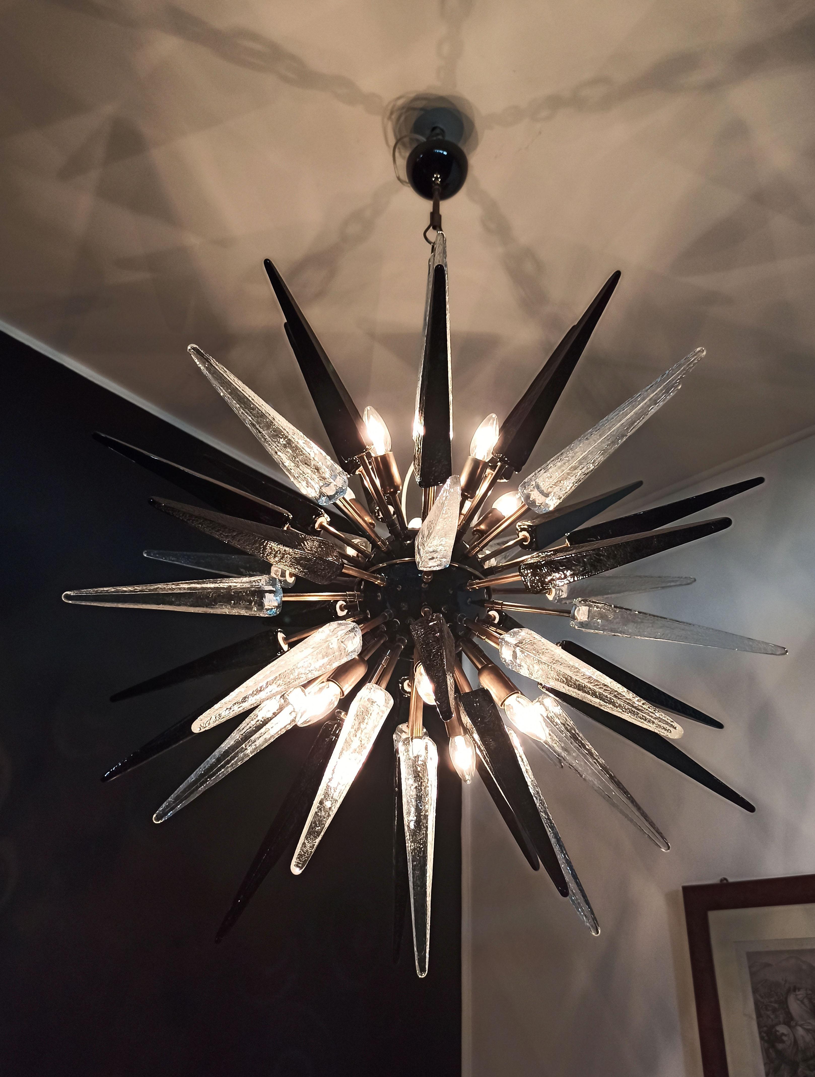 Italiano Lampadario Sputnik di Murano in vendita