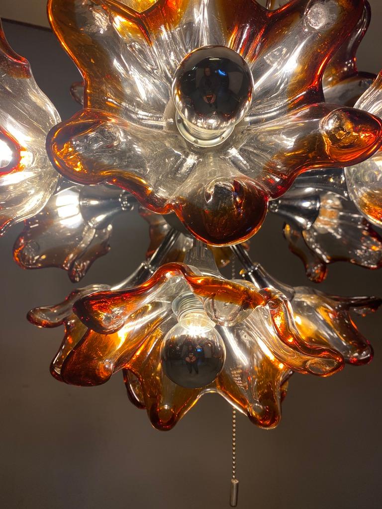 Italian Murano Sputnik Chandelier - Italy-  For Sale