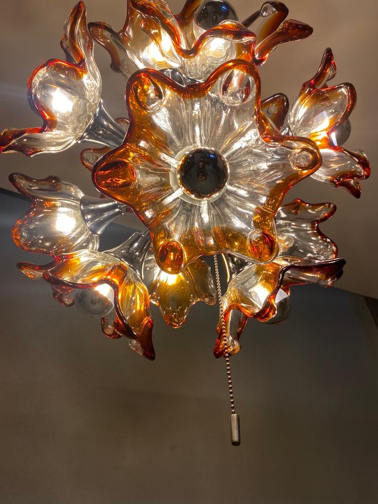 Murano Sputnik Chandelier - Italy-  In Good Condition For Sale In The Hague, NL