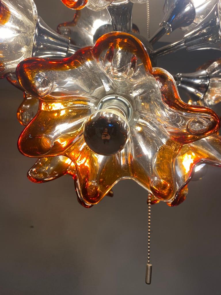 Mid-20th Century Murano Sputnik Chandelier - Italy-  For Sale