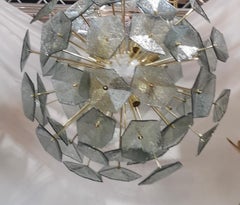 Murano Sputnik Light BlueColor Art Glass Midcentury Chandelier and Pendant, 2020