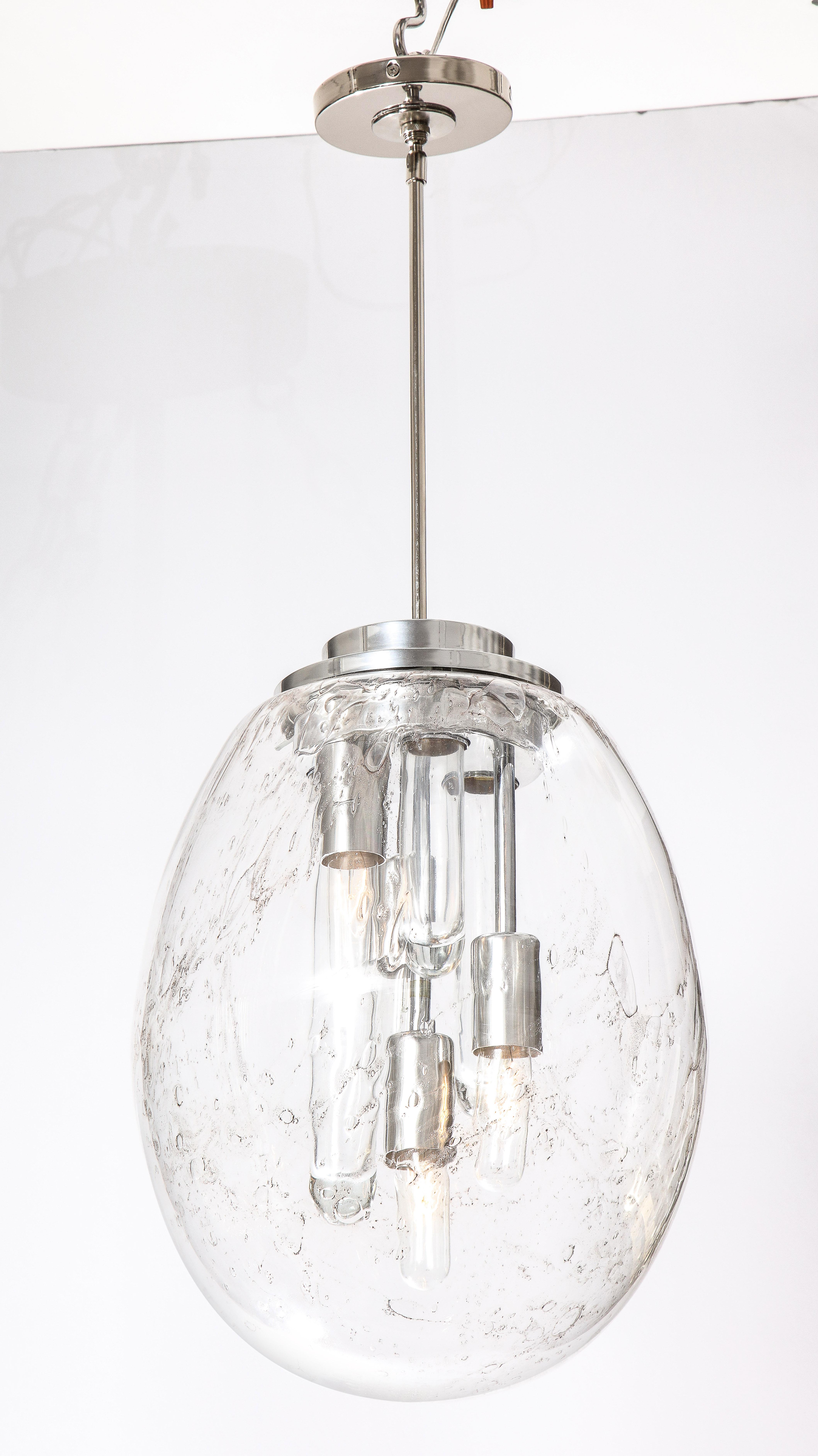 Mid-Century Modern Murano Sputnik Pendant Light by Doria For Sale