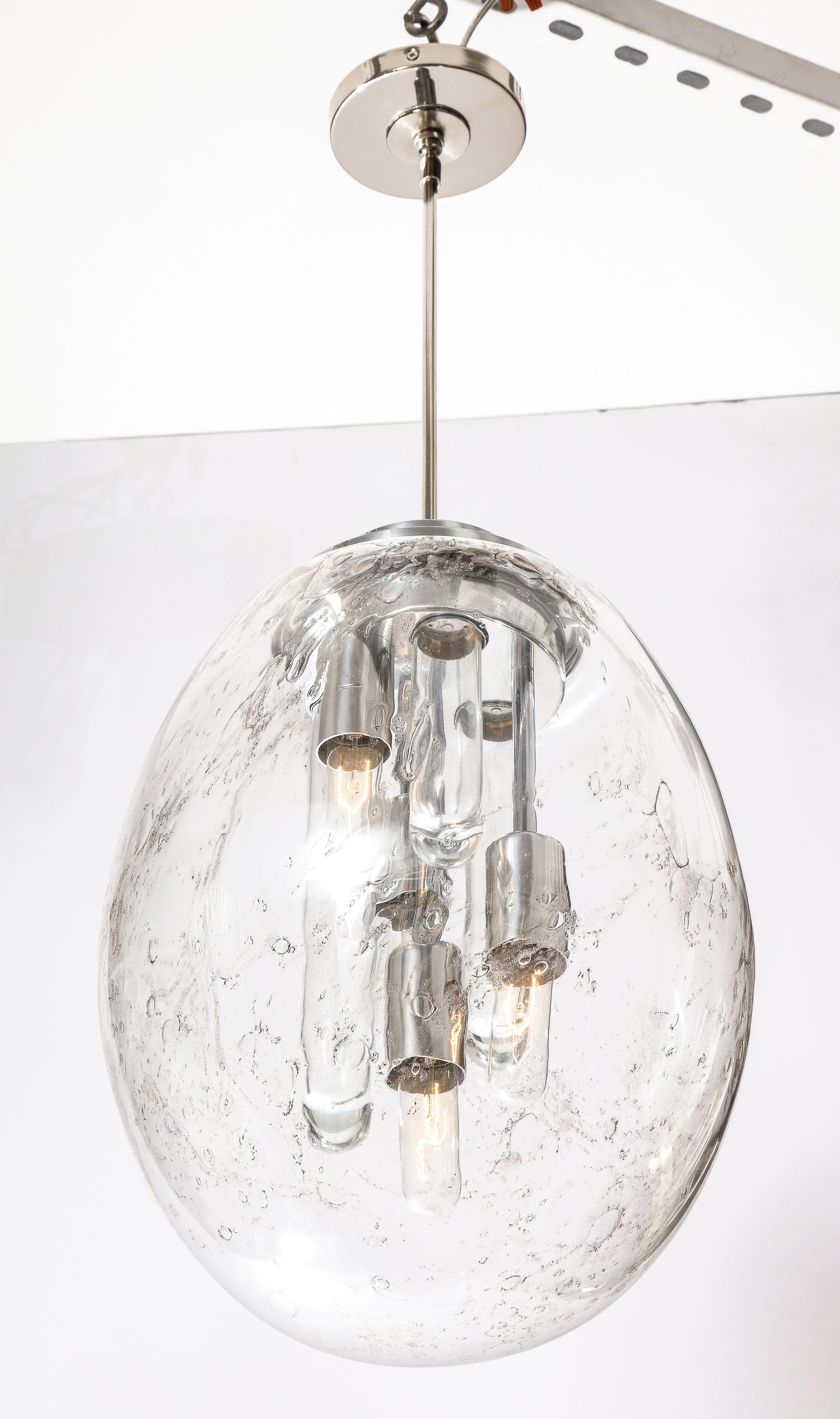 German Murano Sputnik Pendant Light by Doria For Sale
