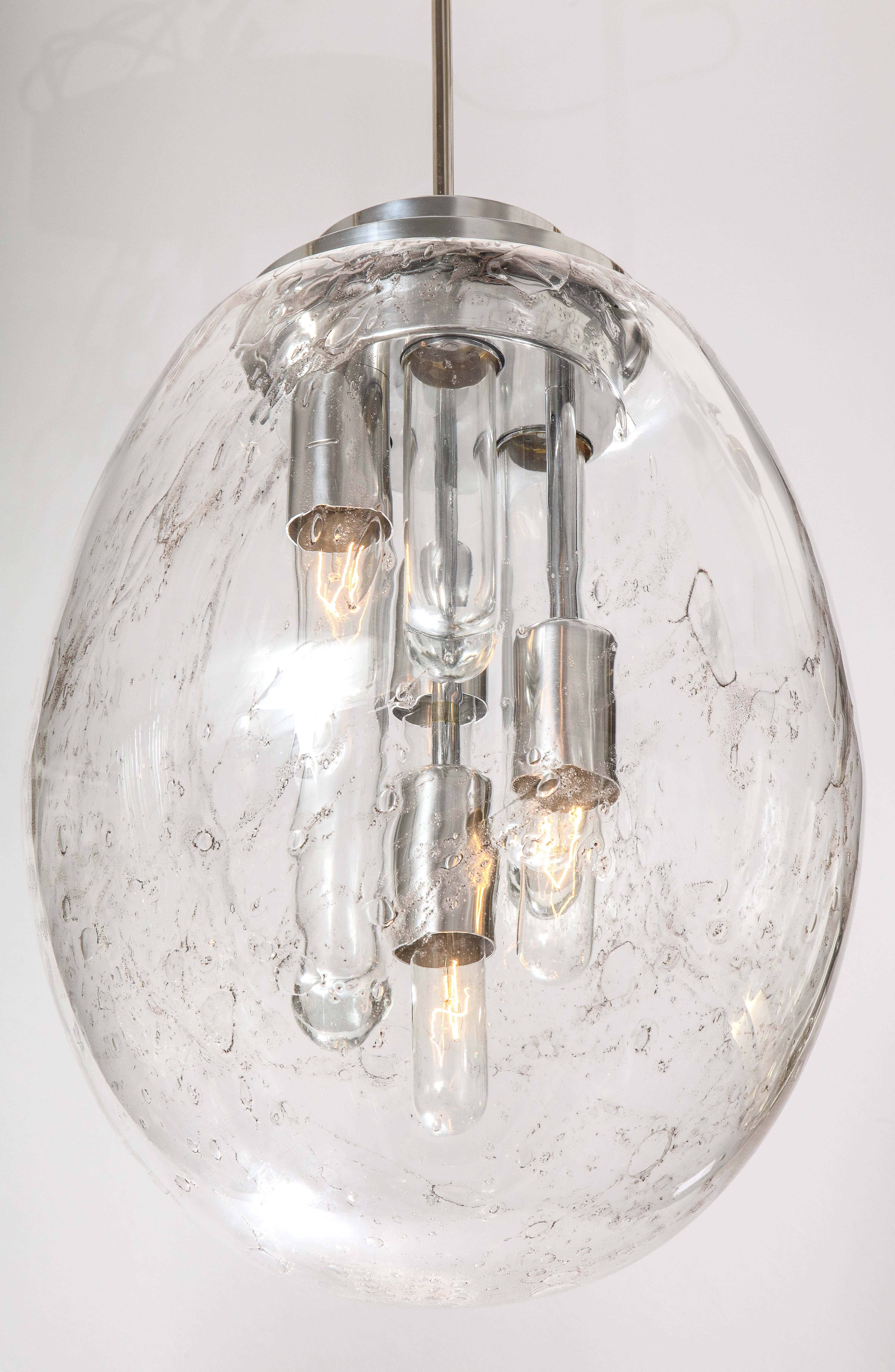 Murano Glass Murano Sputnik Pendant Light by Doria For Sale