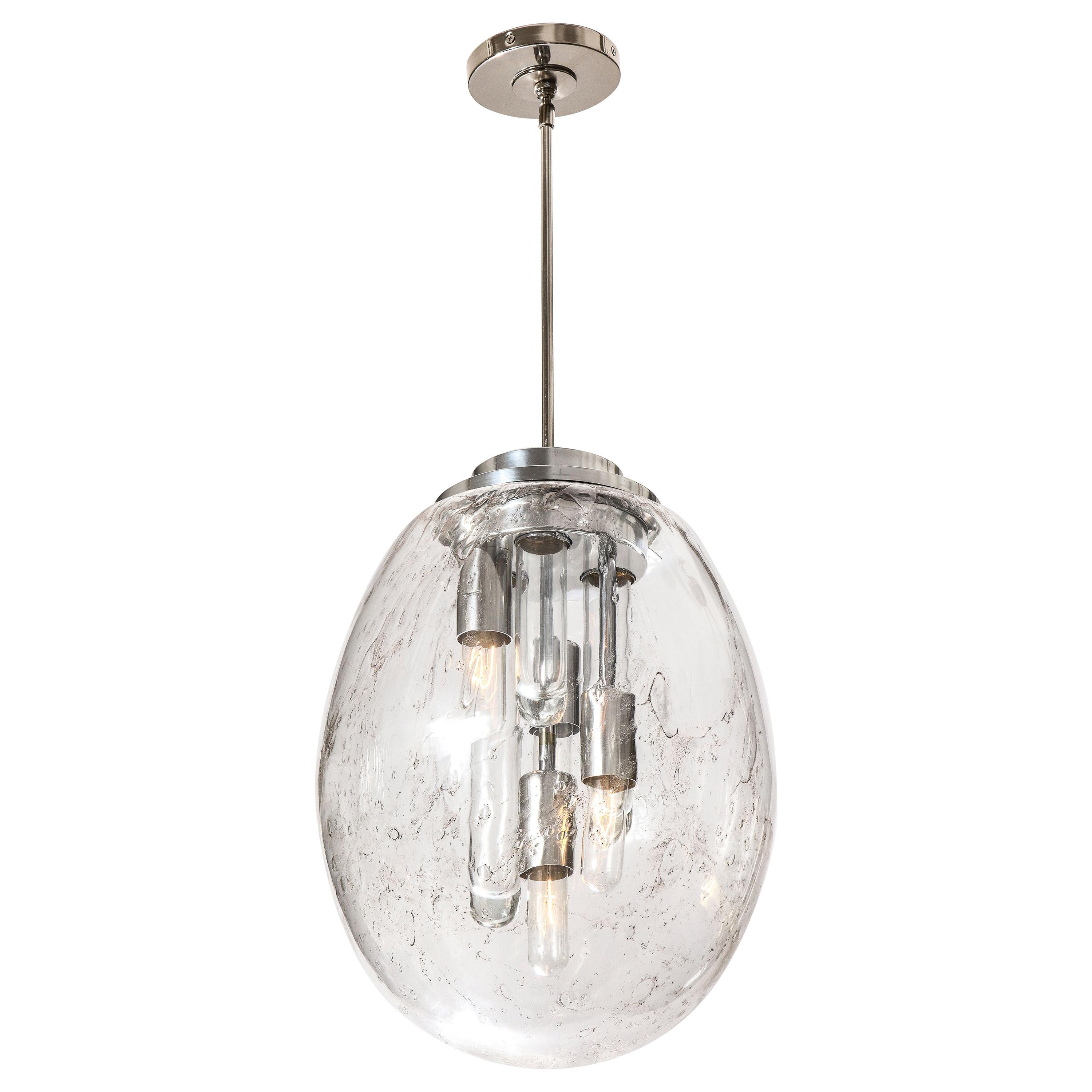Murano Sputnik Pendant Light by Doria For Sale