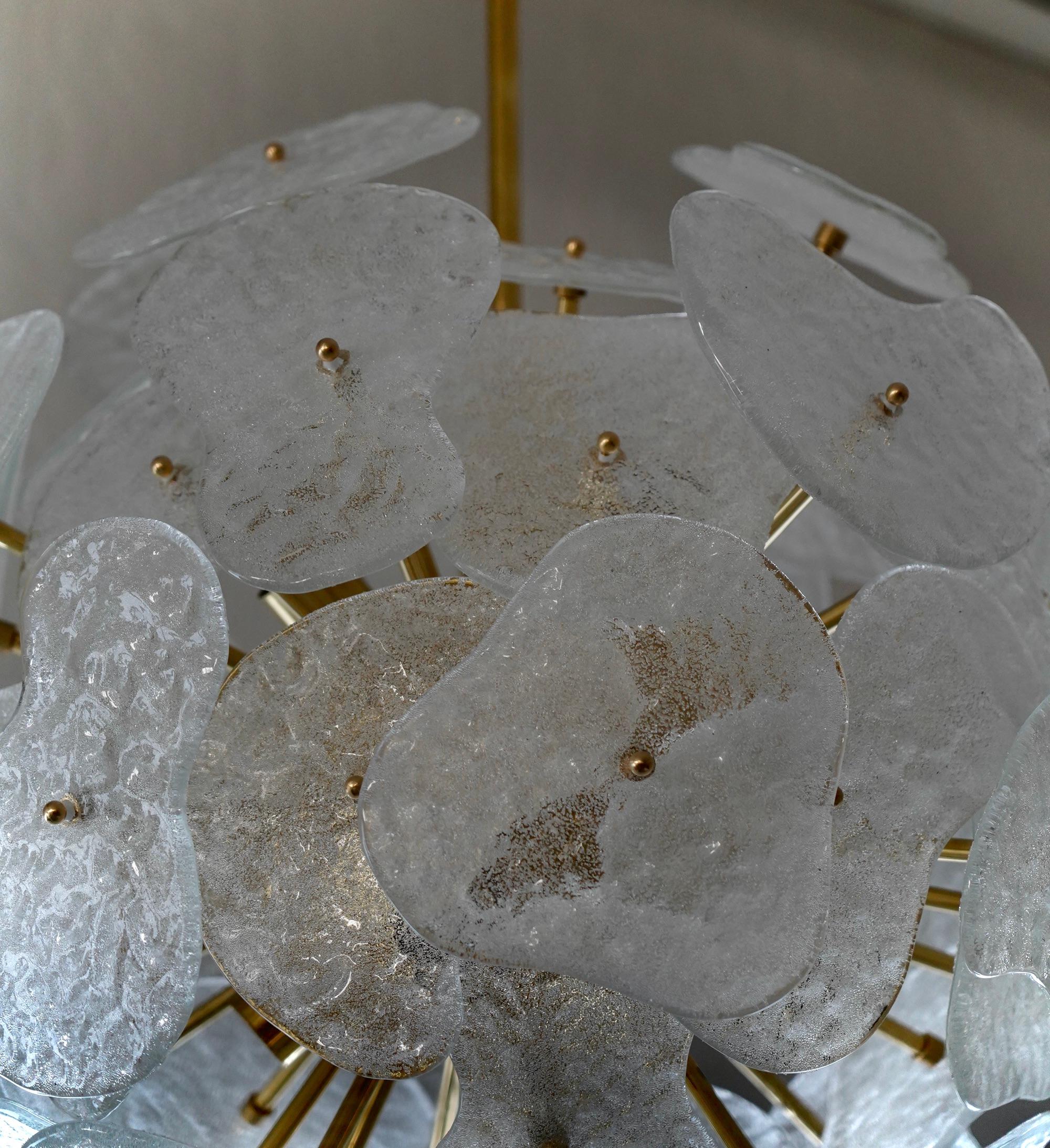 Araña y colgante de cristal artístico de Murano Sputnik de color transparente, 2020 Siglo XXI y contemporáneo en venta