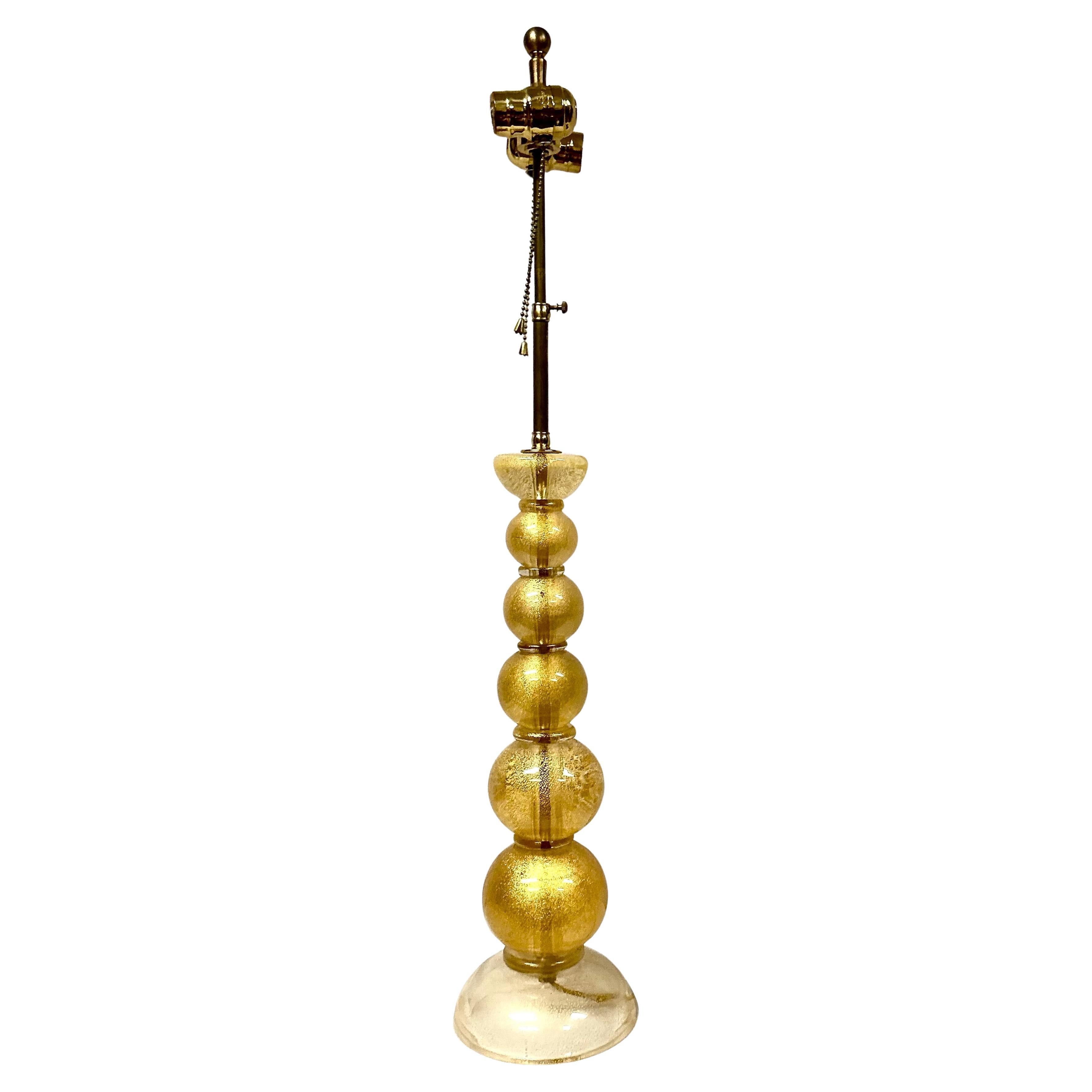 Murano Stacked Ball Tischlampe (Moderne der Mitte des Jahrhunderts) im Angebot