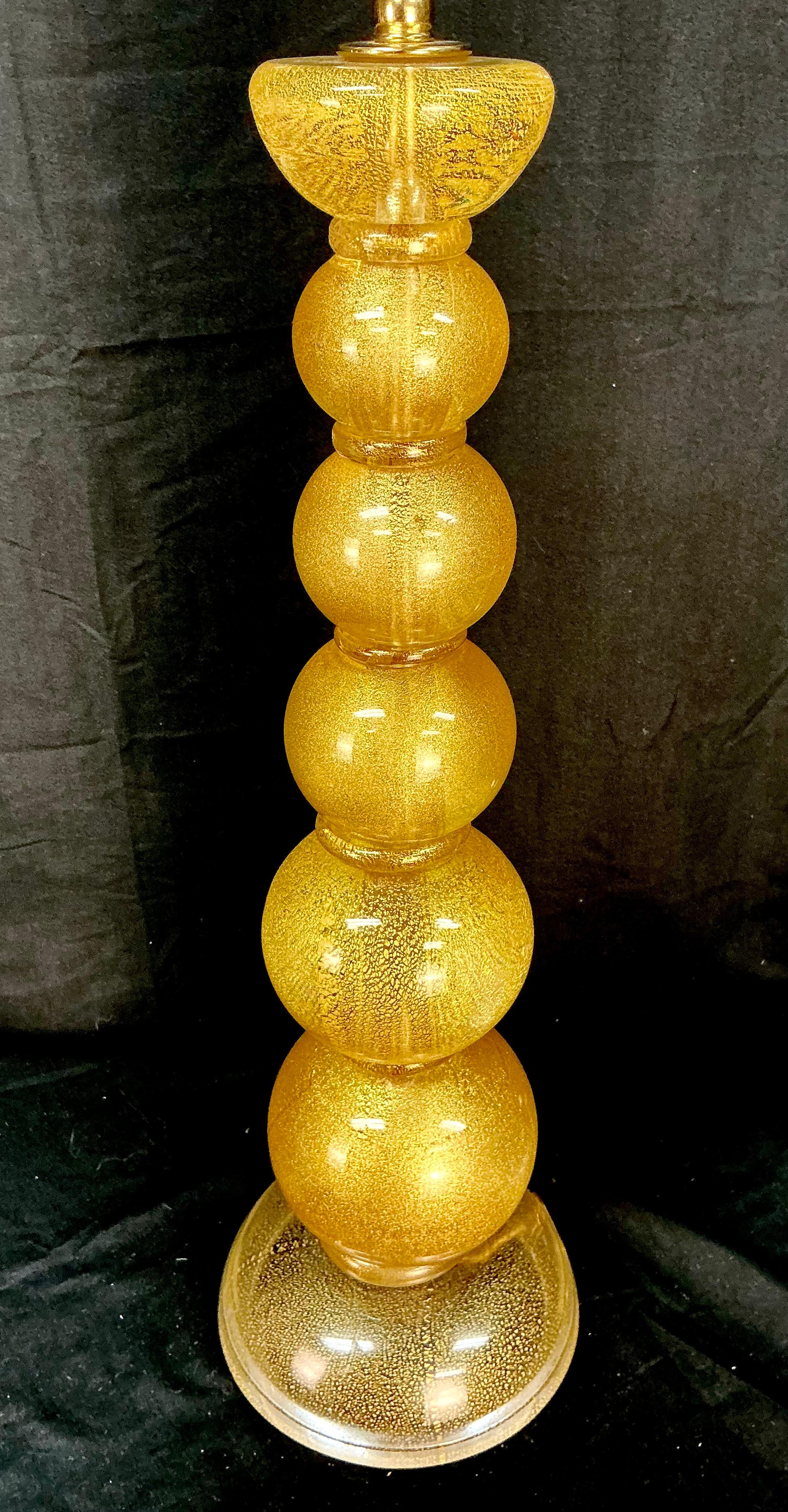 Murano Stacked Ball Tischlampe im Angebot 2