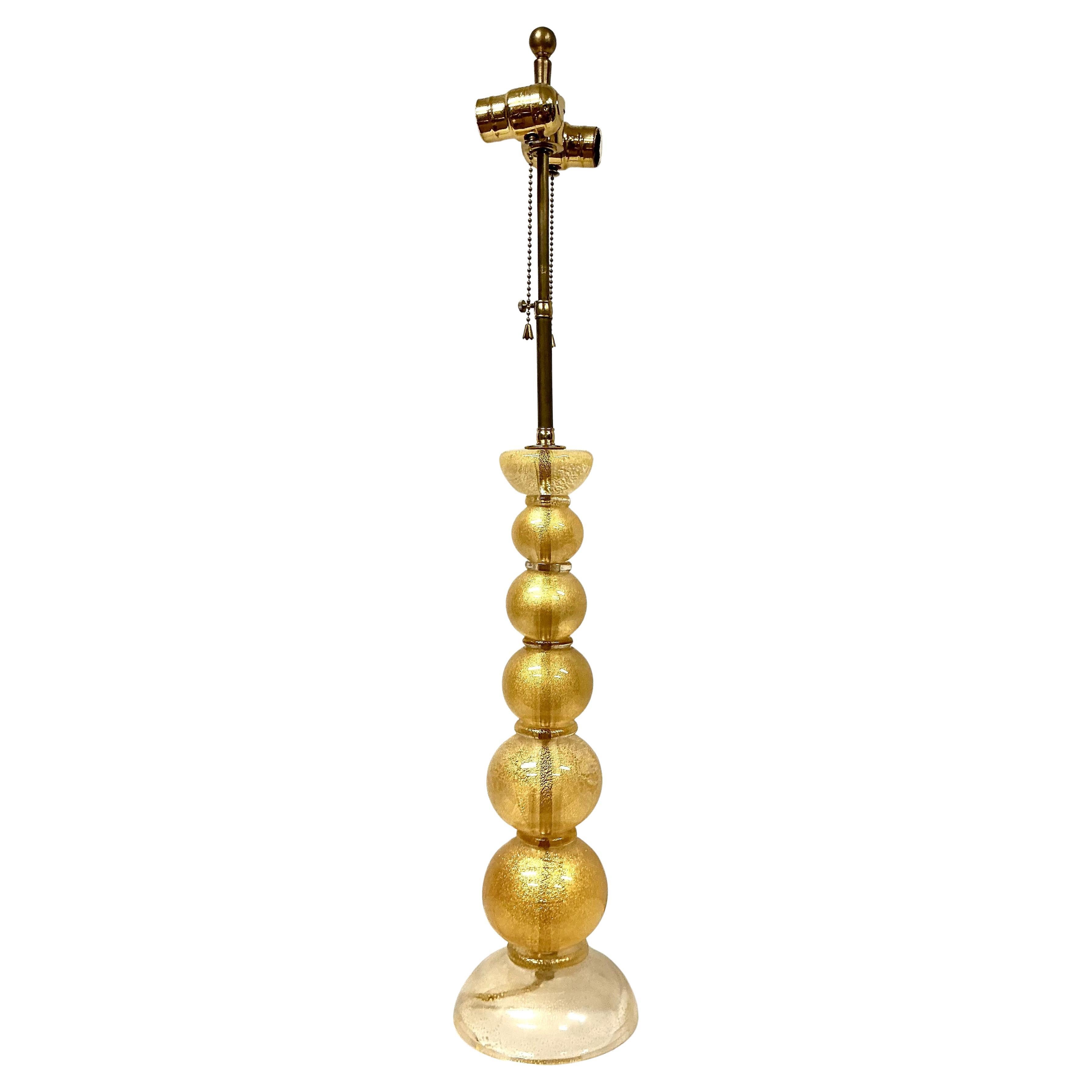 Murano Stacked Ball Tischlampe (Italienisch) im Angebot