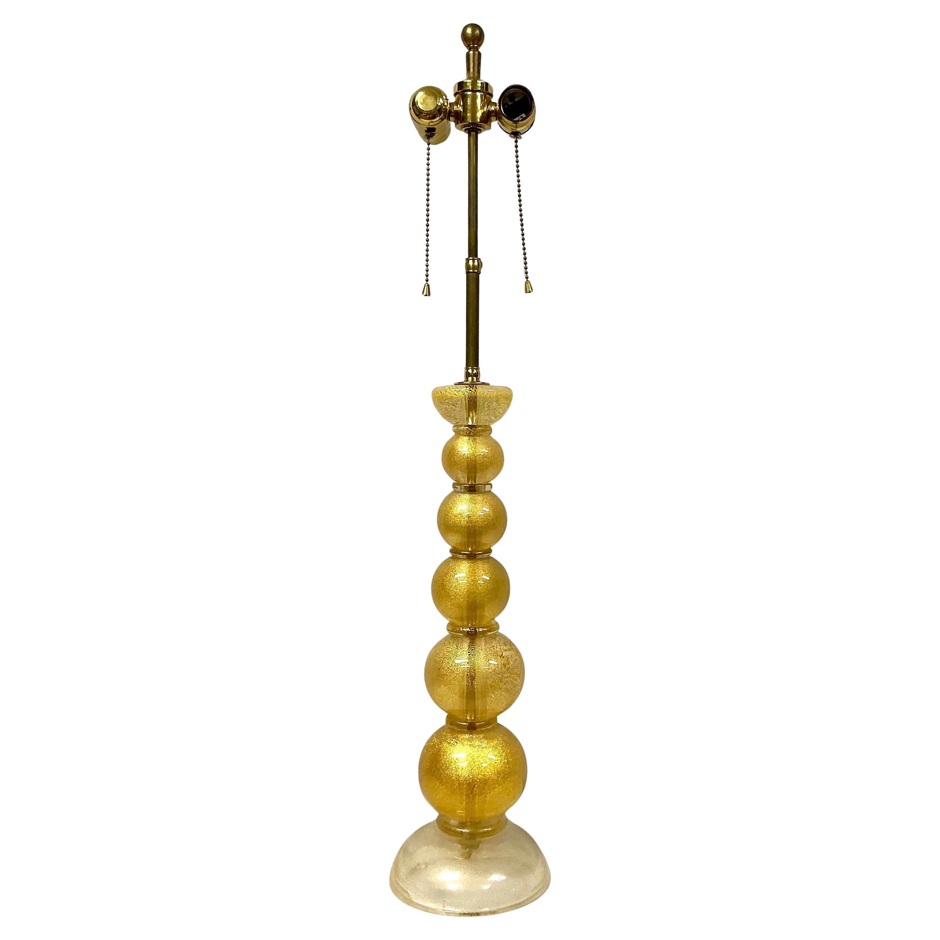 Murano Stacked Ball Tischlampe im Zustand „Gut“ im Angebot in Bradenton, FL