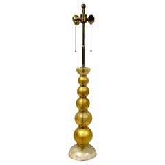 Vintage Murano Stacked Ball Table Lamp