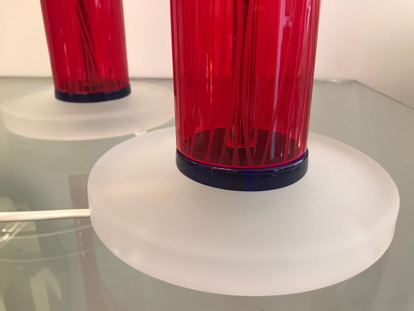 Contemporary Murano Studio Glass Table Lamps