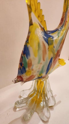 Murano Style Art Glass Fish Sculpture