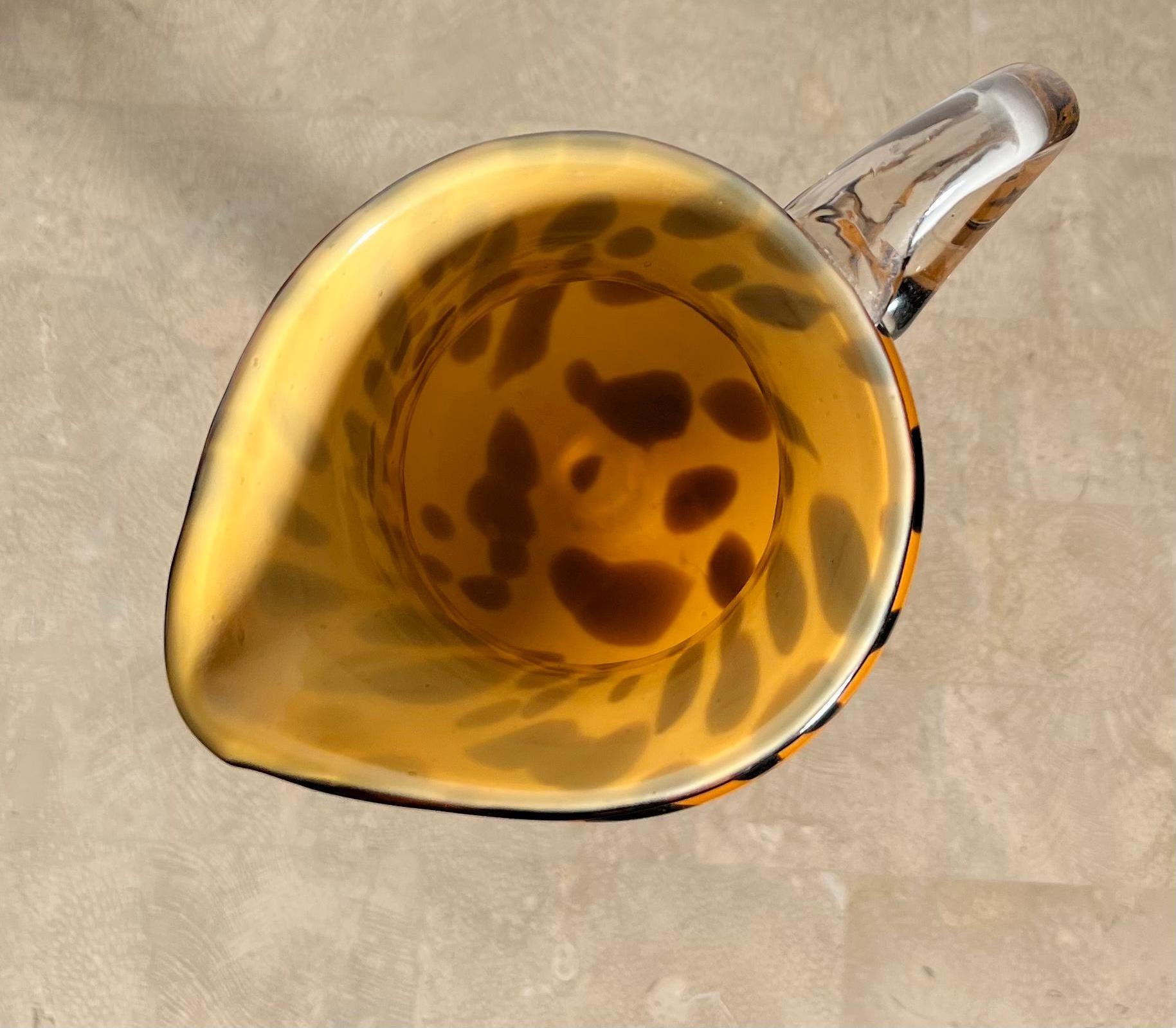 Murano Style Art Glass Leopard Pitcher, 1990s 14