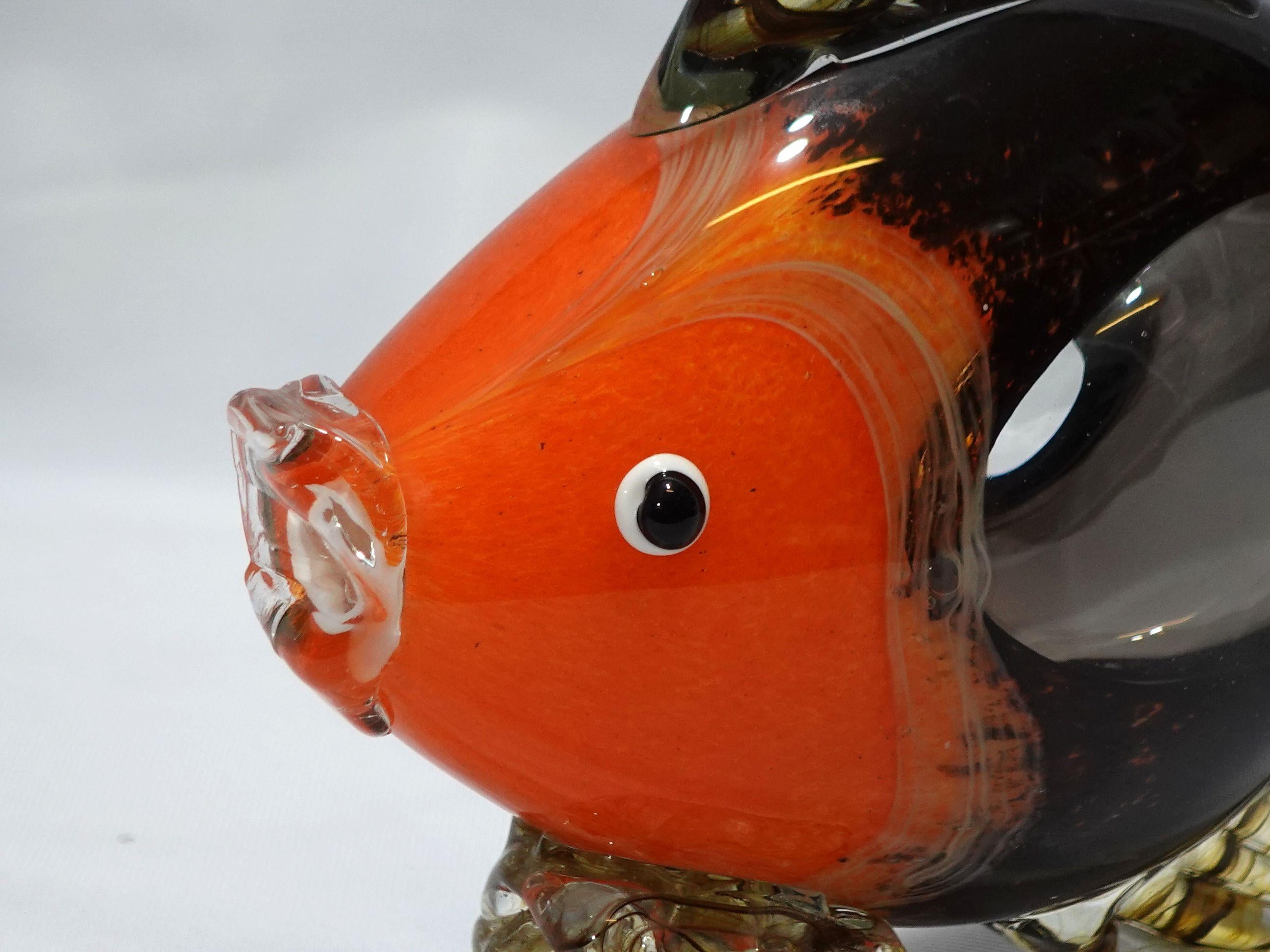 Murano Stil Kunstglas Tropische Fische (Glas) im Angebot