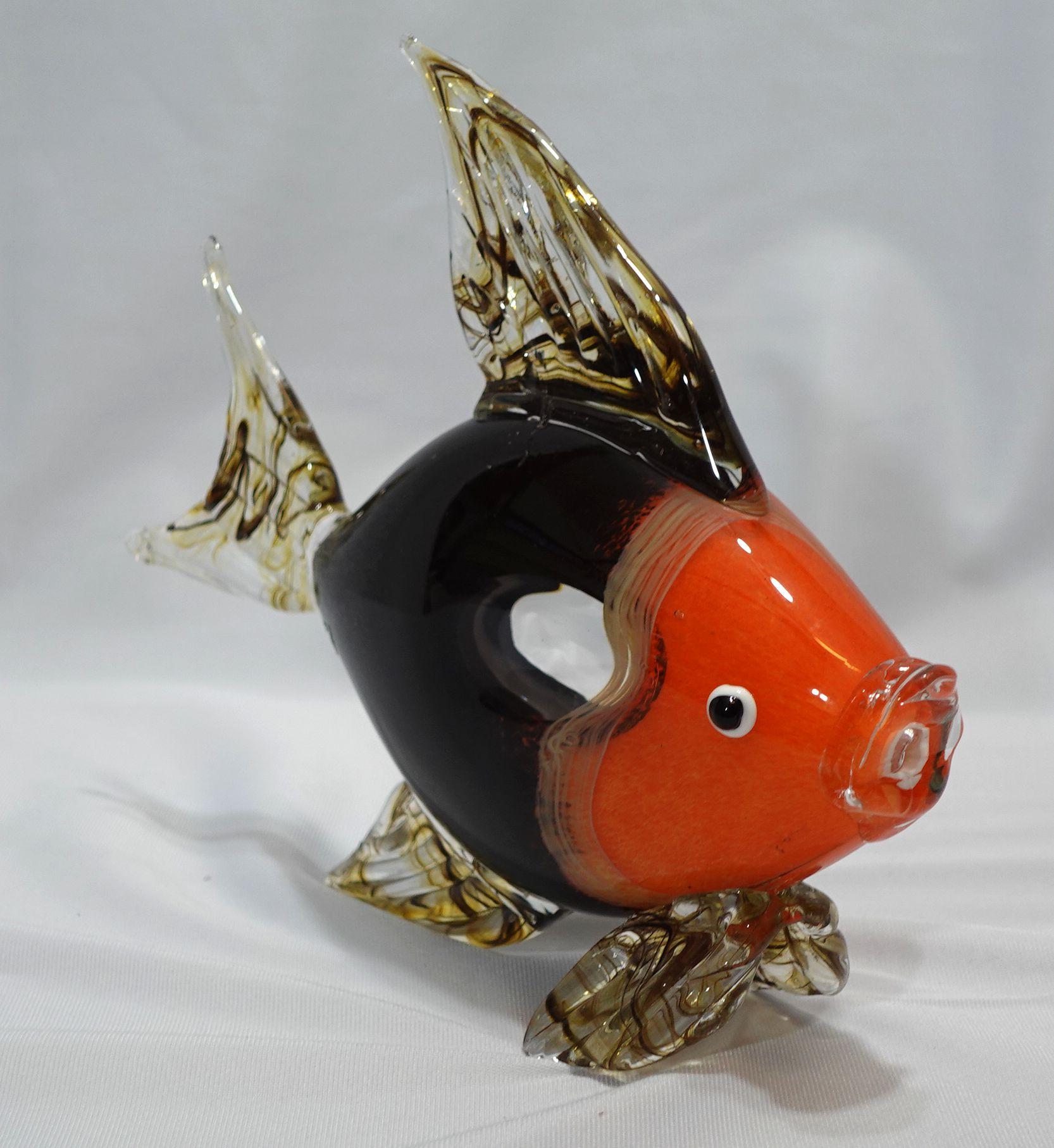 Murano Stil Kunstglas Tropische Fische im Angebot 2