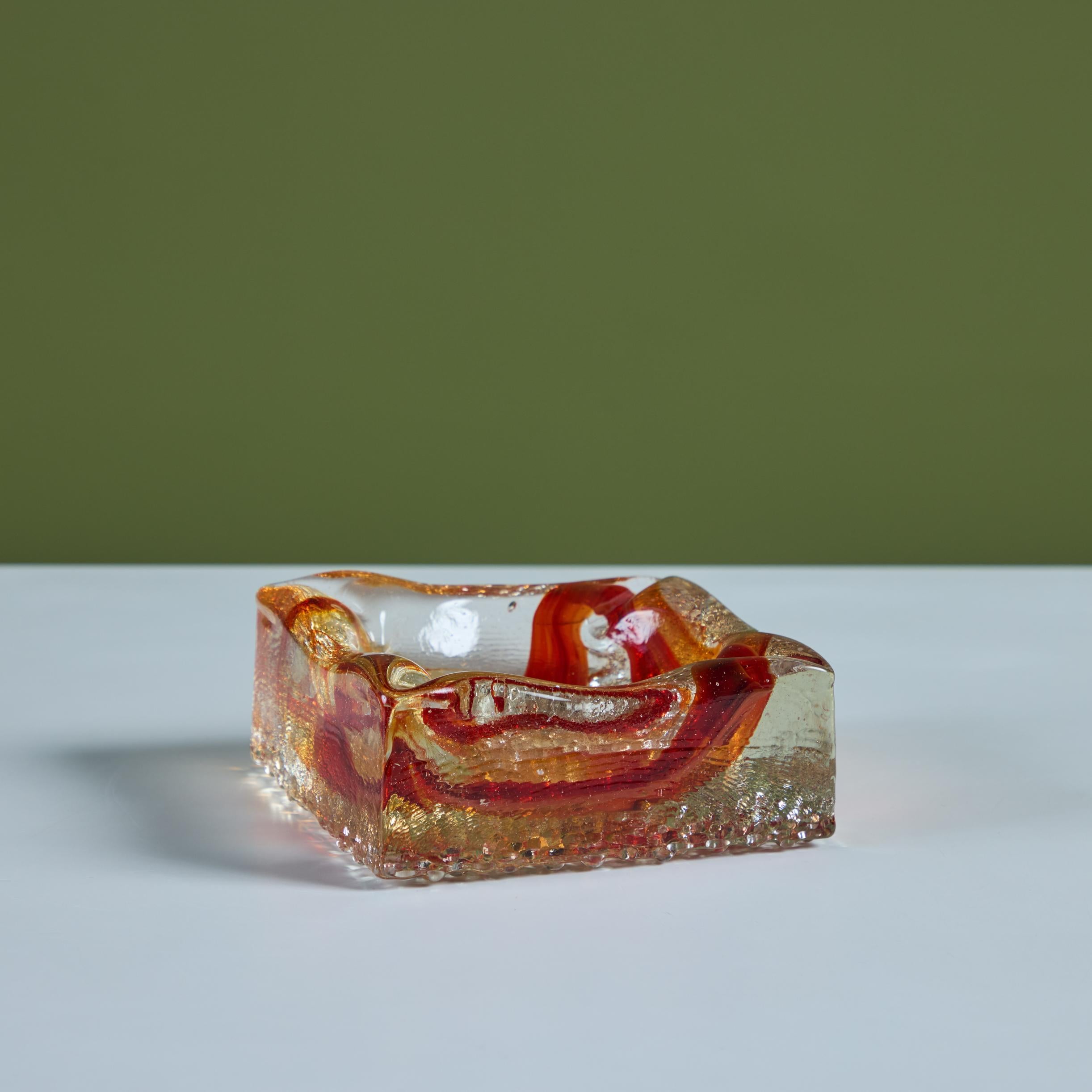 Cendrier en verre de style Murano en vente 4