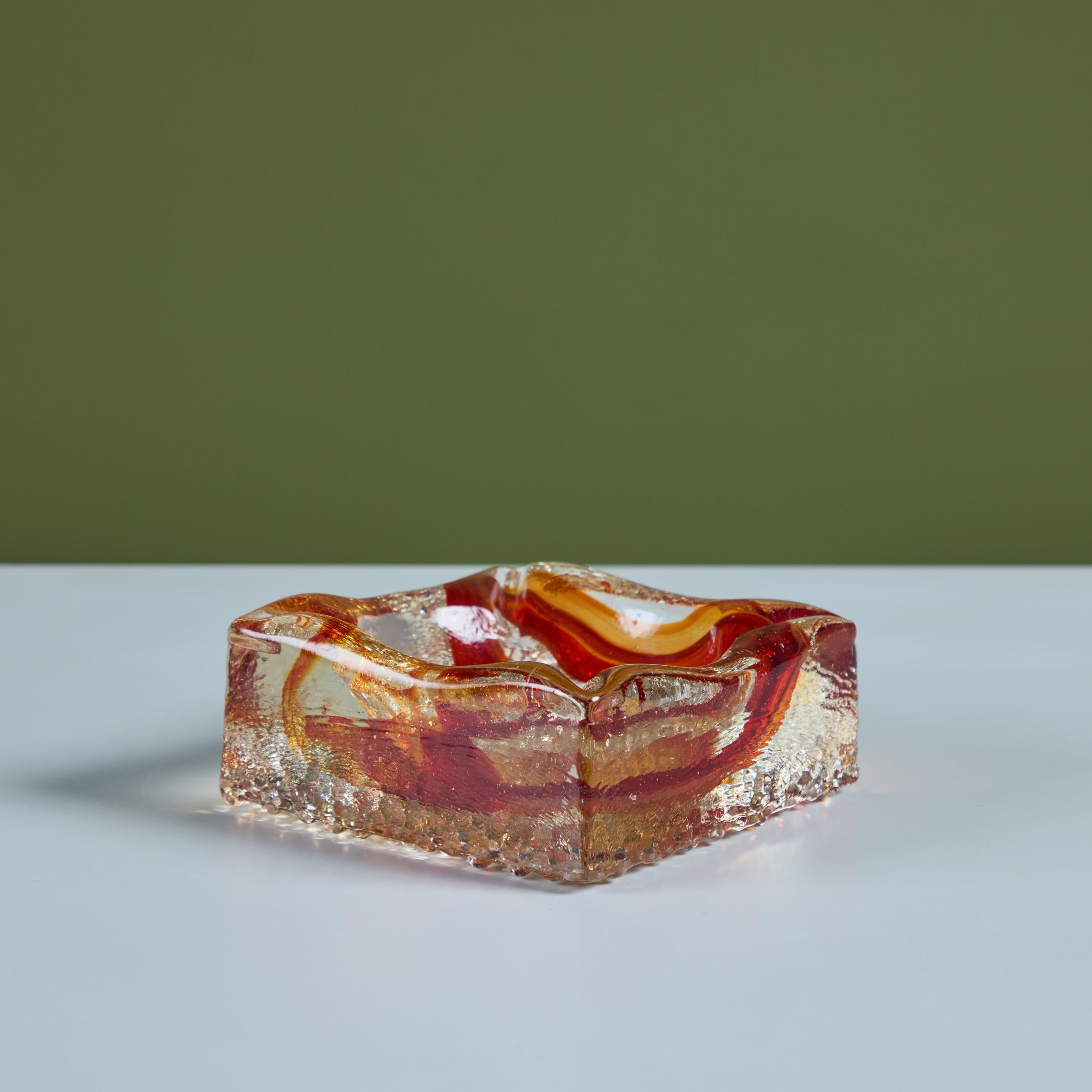 Cendrier en verre de style Murano en vente 5