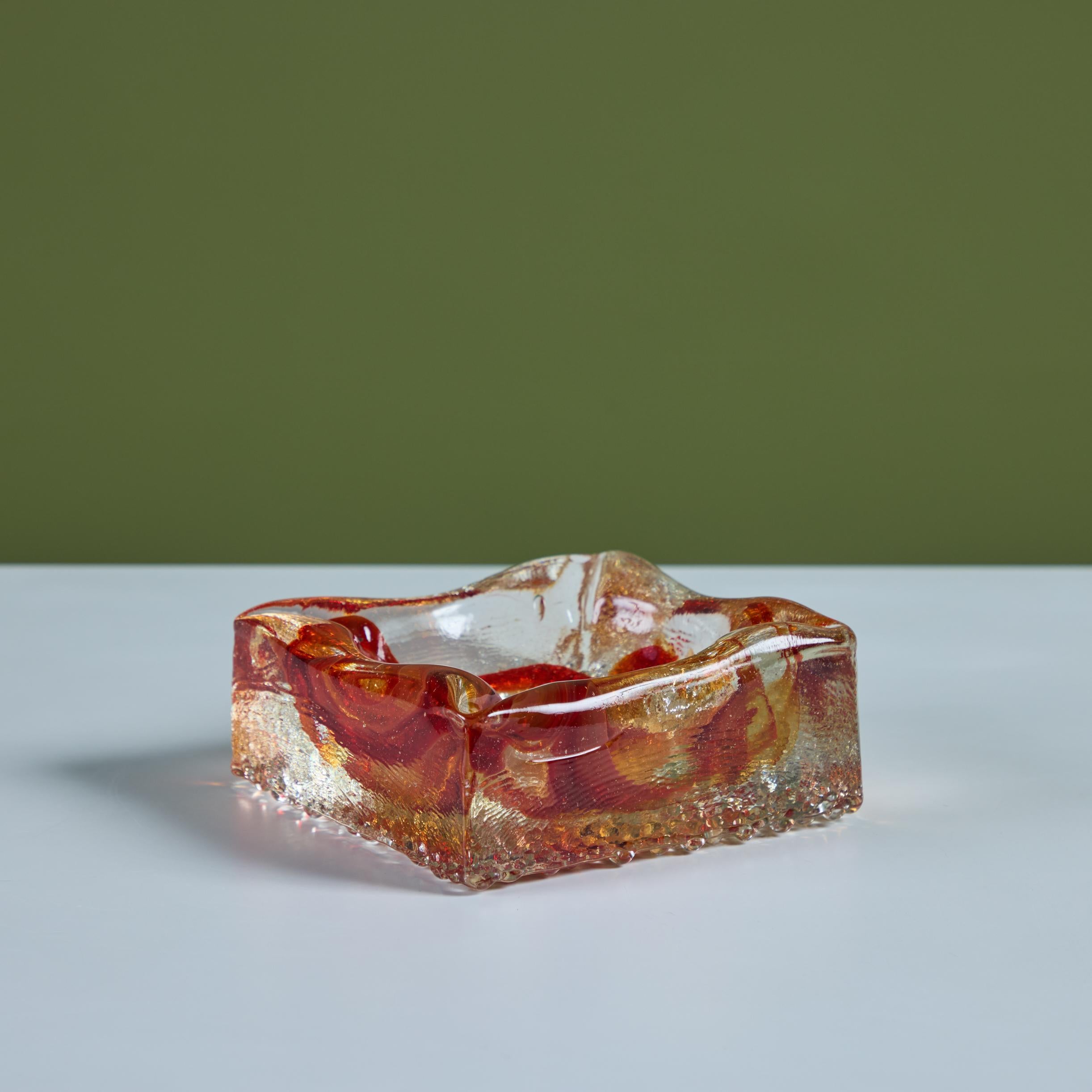 Cendrier en verre de style Murano en vente 1