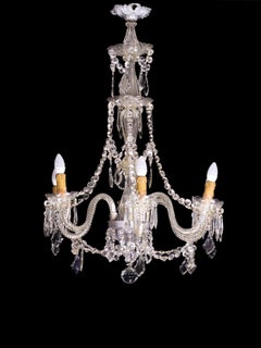 Murano Style Glass Chandelier With Six Arms, 20th Century