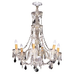 Murano Style Glass Chandelier With Six Arms, 20th Century
