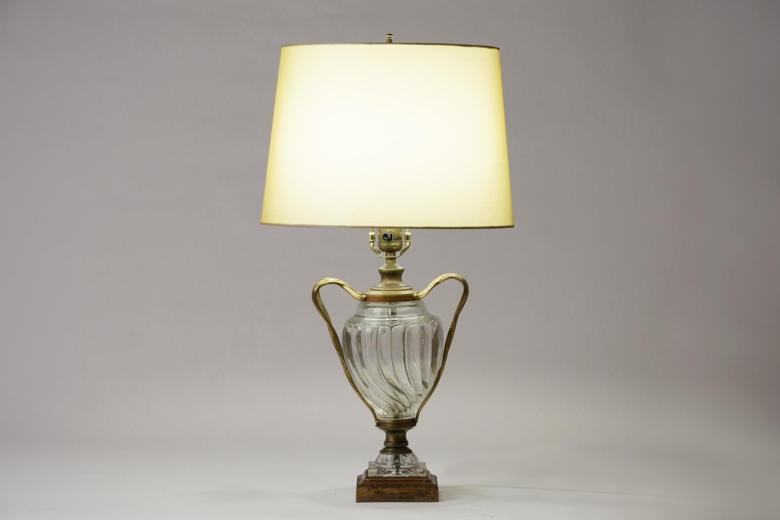 Regency Murano Style Glass Table Lamp