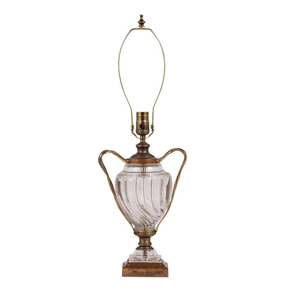 Italian Murano Style Glass Table Lamp