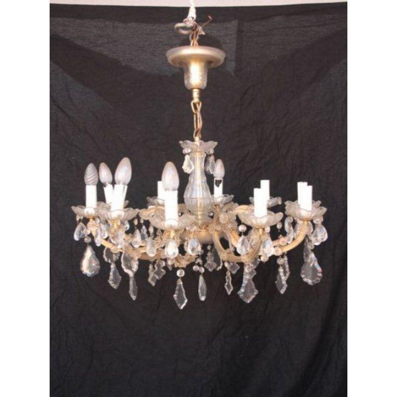 Bronze Murano Style Pendant Chandelier, 1960 For Sale