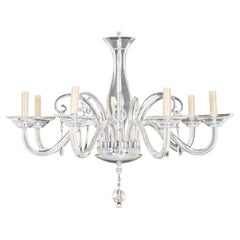 Murano Style Seven Arm Glass Chandelier
