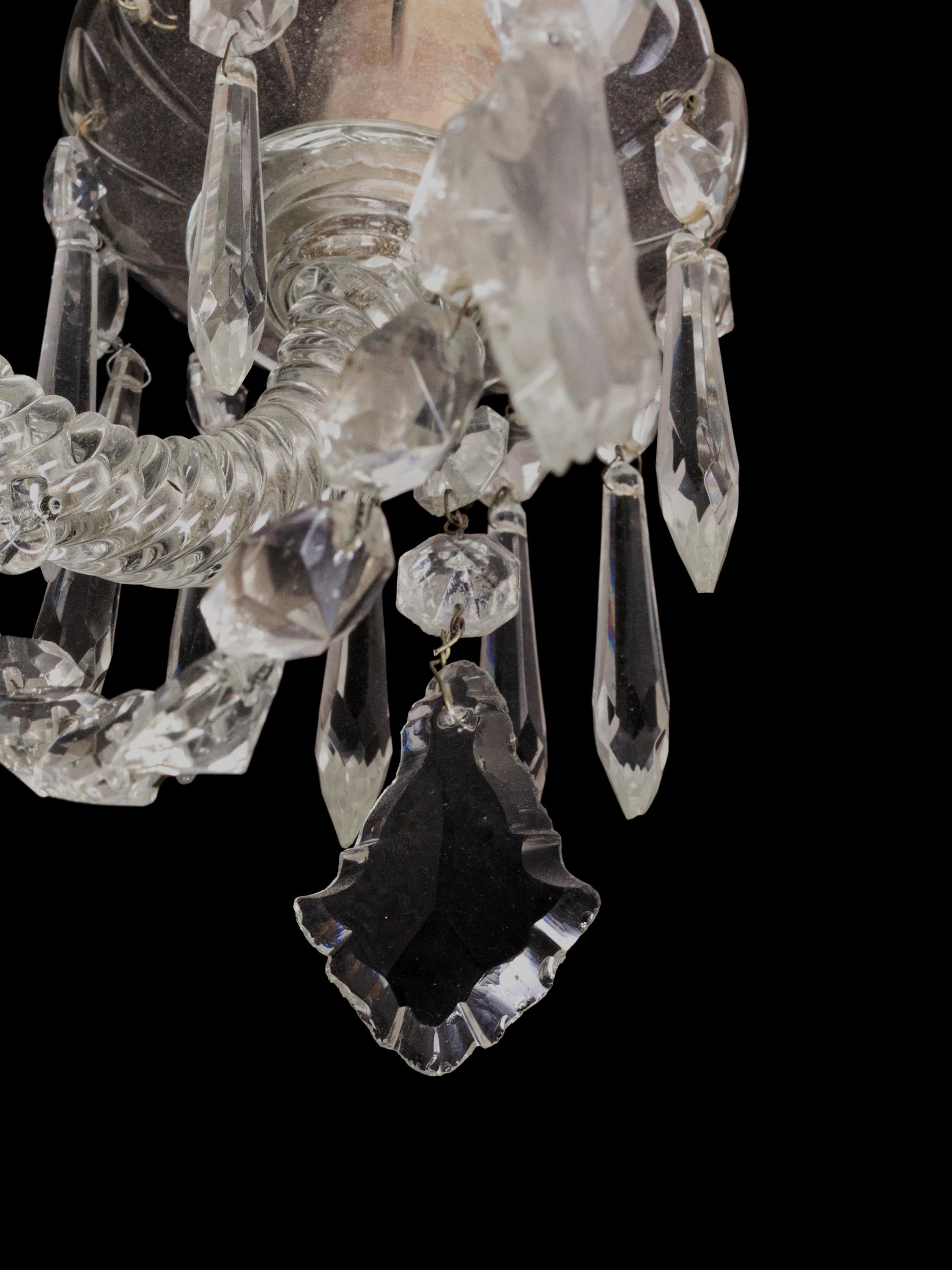Murano Style Six Arms Chandelier, 20th Century For Sale 2