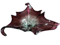 Centrotavola in vetro soffiato sommerso di Murano attribuito a Fratelli Toso, 1960-1970