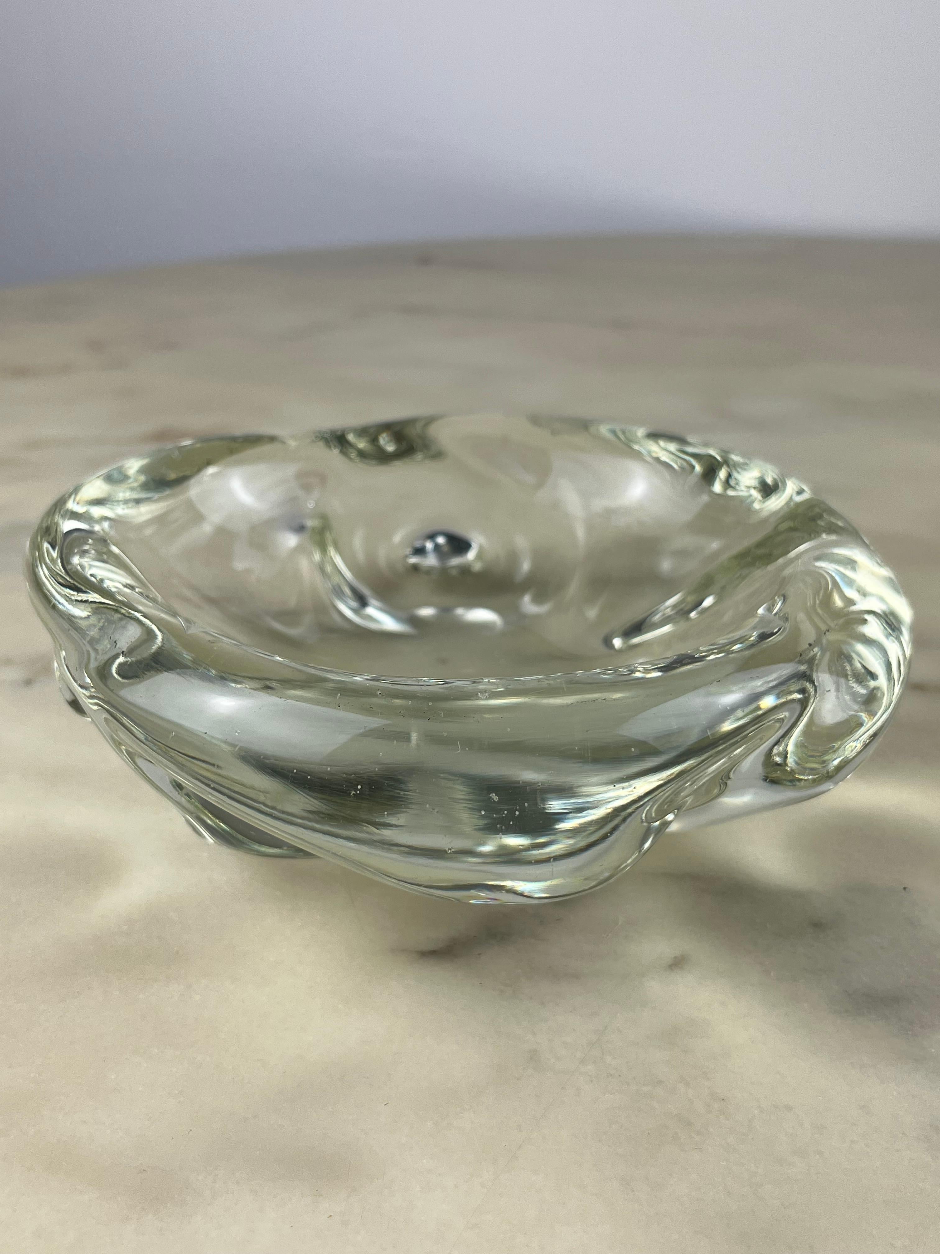 Other Murano Submerged Glass Ashtray, attributed to Archimede Seguso, Italy, 1950s For Sale
