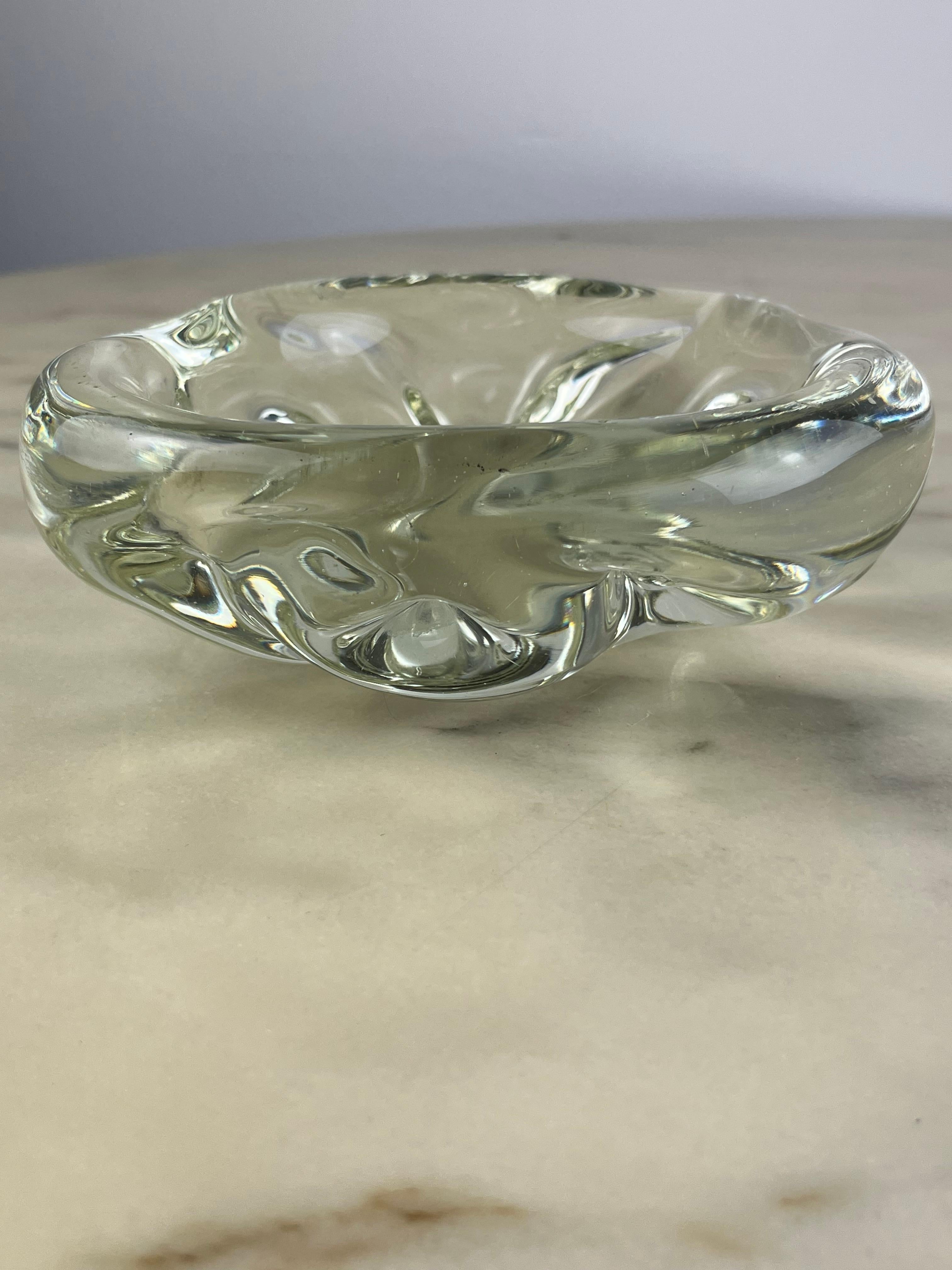 Murano Submerged Glass Ashtray, attributed to Archimede Seguso, Italy, 1950s For Sale 1