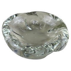 Murano Submerged Glass Ashtray, attributed to Archimede Seguso, Italy, 1950s