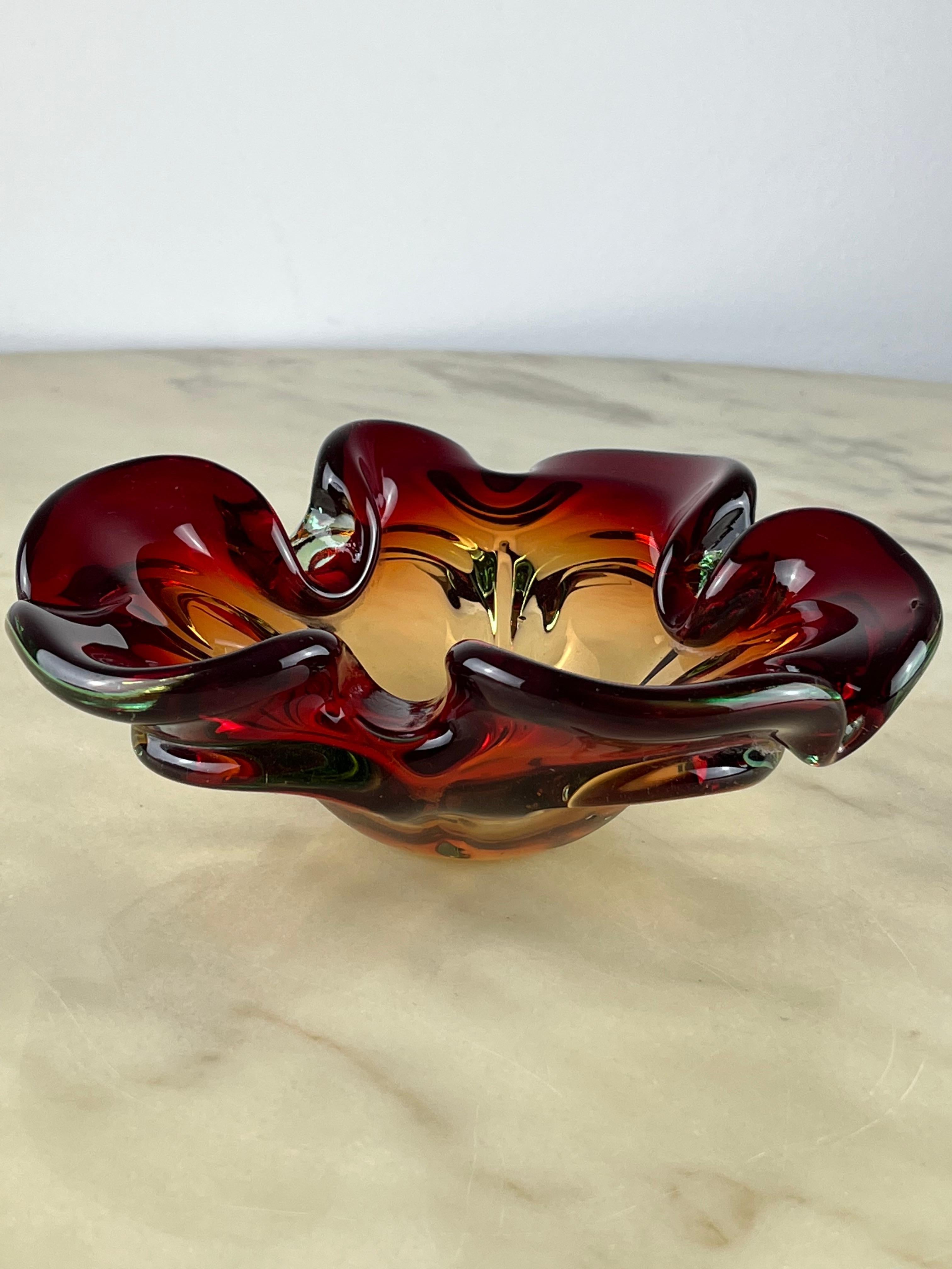 Murano Submerged Glass Ashtray/Valet Tray, Italy, 1960s For Sale 5