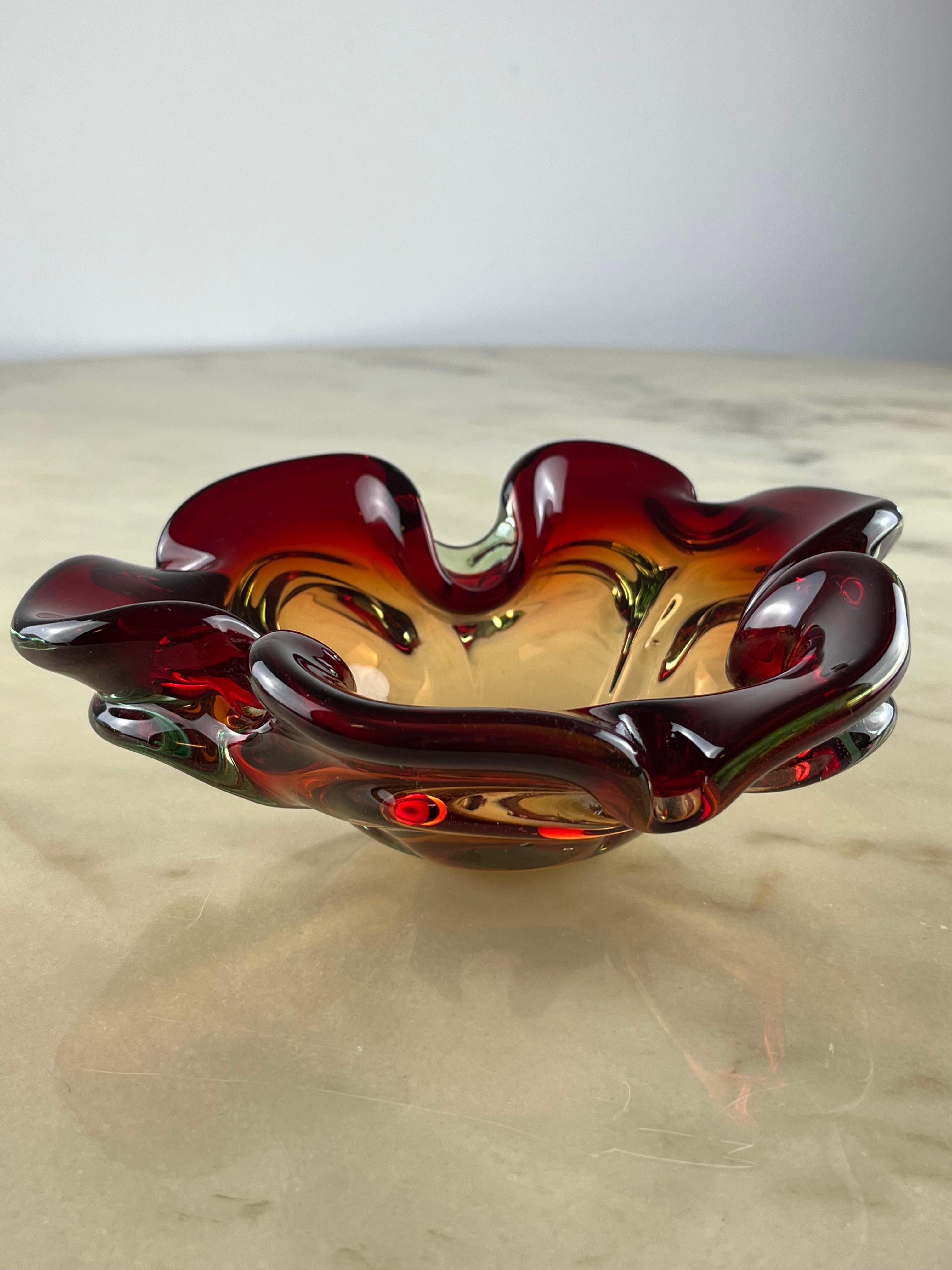 Murano Submerged Glass Ashtray/Valet Tray, Italy, 1960s For Sale 1