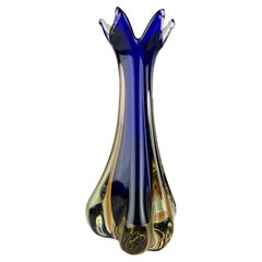 Murano Vase aus getauchtem Glas, Italien, 1970er Jahre