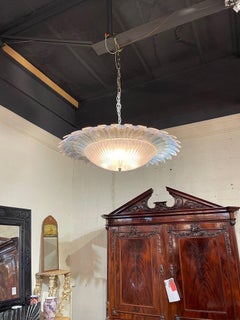Murano Sunburst Flush Mount Chandelier