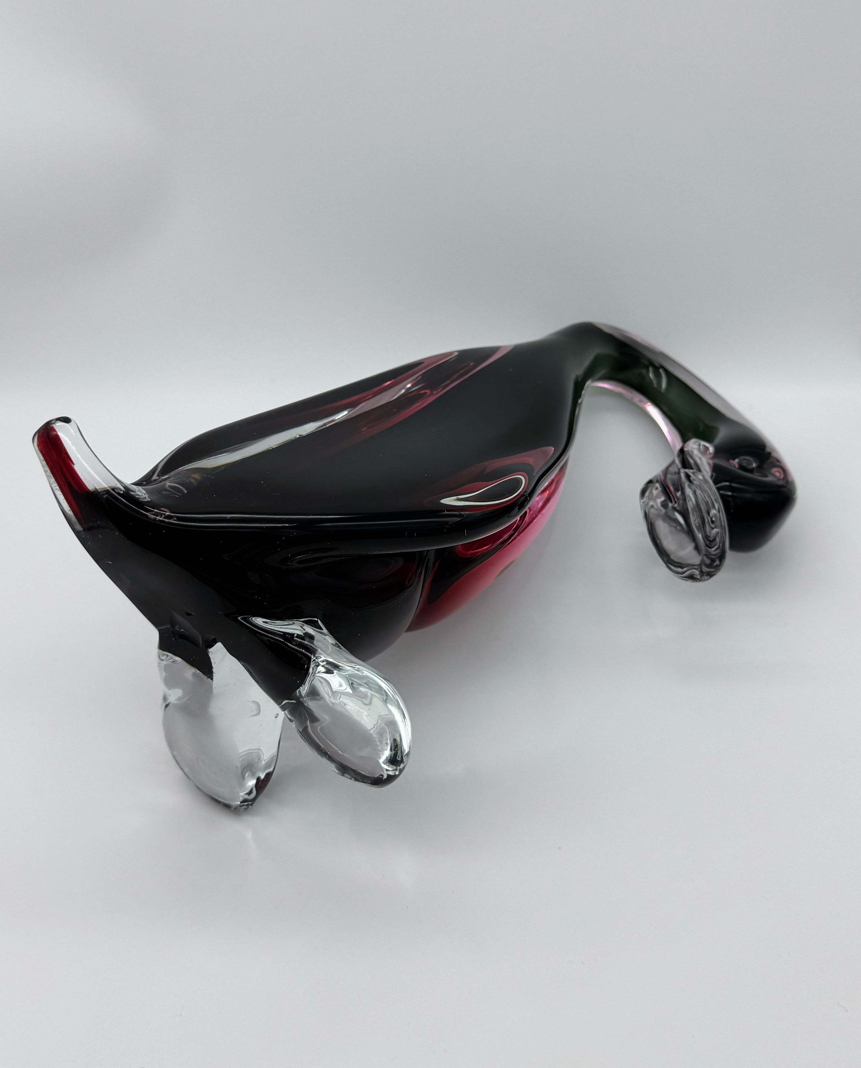 Verre à Swan de Murano attribué à Archimede Seguso en vente 1